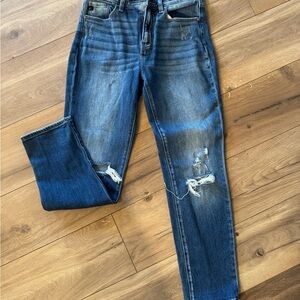 KanCan Distressed Medium Blue Skinny Jeans